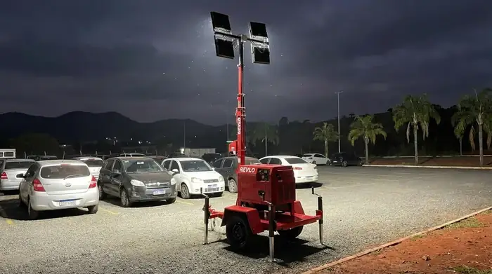 Torre de iluminação para eventos